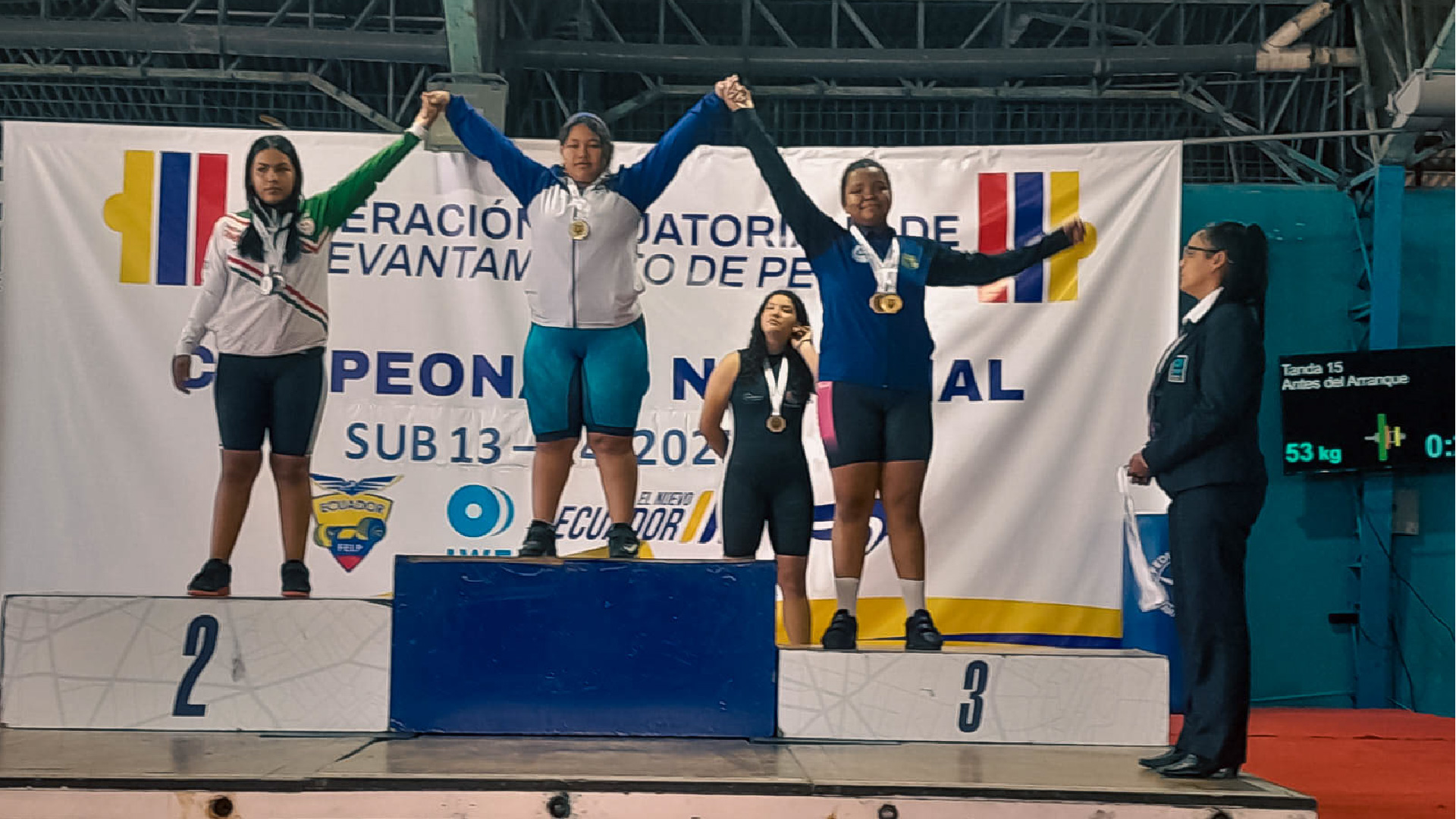 LEVANTAMIENTO DE PESAS CAMPEINATO NACIONAL INFANTIL